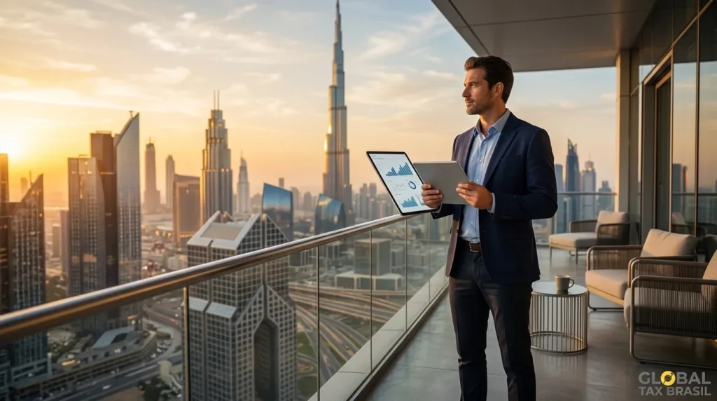 Imagem de capa: Morar em Dubai sem imposto de renda: por que a saída fiscal do Brasil é o passo que quase todo mundo esquece
