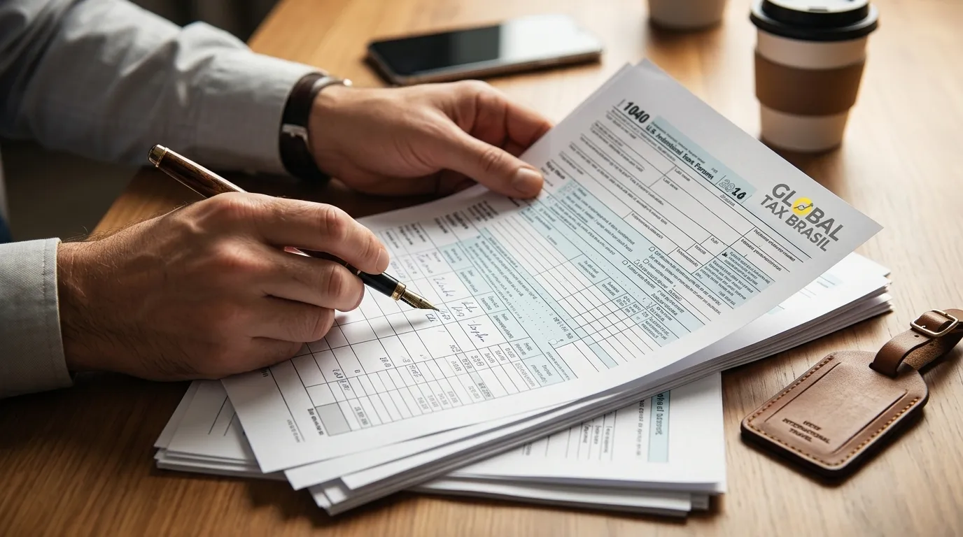Planejamento e preenchimento detalhado do IRPF ano da saída fiscal definitiva do Brasil.